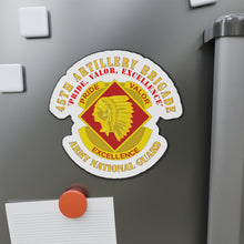 Load image into Gallery viewer, Die-Cut Magnets - Army - 45th Artillery Brigade - Pride, Valor, Excellence - DUI - ARNG
