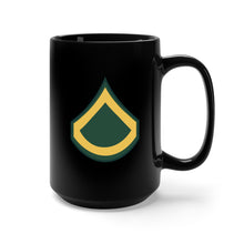 Load image into Gallery viewer, Black Mug 15oz - Army - Private First Class E-3 (PFC)

