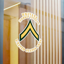 Load image into Gallery viewer, Kiss-Cut Vinyl Decals - Army - Private - PV2 - Combat Veteran - Flat X 300
