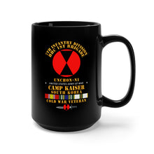 Load image into Gallery viewer, Black Mug 15oz - HHC 1st Brigade - 7th ID - Camp Kaiser Korea - Unchon-Ni
