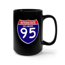 Load image into Gallery viewer, Black Mug 15oz - Govt - Interstate 95 - Delaware
