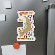 Load image into Gallery viewer, Die-Cut Magnets - Map - Vietnam Units - 3 wo DS
