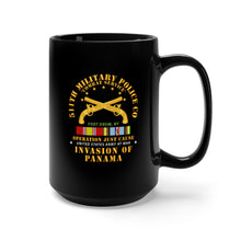 Load image into Gallery viewer, Black Mug 15oz - Just Cause - 511th Military Police Co - Ft Drum, NY w Svc Ribbons
