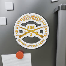 Load image into Gallery viewer, Die-Cut Magnets - Army -  2nd Bn, 505th Infantry Regiment - PANTHERS - Branch X 300
