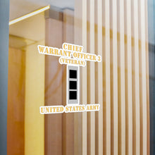 Load image into Gallery viewer, Kiss-Cut Vinyl Decals - Army - Chief Warrant Officer 3 - CW03 - Veteran - Flat - X 300
