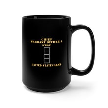 Load image into Gallery viewer, Black Mug 15oz - Army - Chief Warrant Officer 4 - CW04 - Flat - X 300
