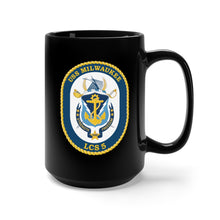 Load image into Gallery viewer, Black Mug 15oz - Navy - USS Milwaukee (LCS-5) wo Txt X 300
