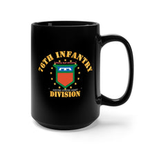 Load image into Gallery viewer, Black Mug 15oz - 76th Infantry Division - Liberty Bell Division X 300
