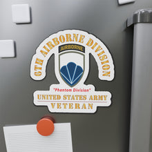 Load image into Gallery viewer, Die-Cut Magnets - Army - SSI - 6th Airborne Division - Phantom - US Army Veteran X 300
