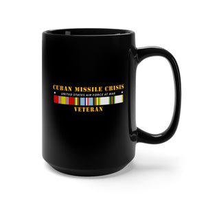 Black Mug 15oz - USAF - Cuban Missile Crisis w AFEM Cold Svc