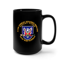 Load image into Gallery viewer, Black Mug 15oz - Army - 11th Combat Aviation Brigade w DS SVC Ribbons wo DropShadow
