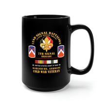 Load image into Gallery viewer, Black Mug 15oz - Army - 72nd Signal Bn, 516th Signal Gp, 7th SIgnal Bde, Karlsruhe, Germany w COLD SVC X 300
