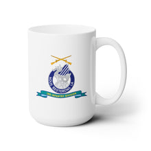 Load image into Gallery viewer, White Ceramic Mug 15oz - Army - 3rd Infantry Division - w Br - Ribbon
