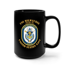 Load image into Gallery viewer, Black Mug 15oz - Navy - USS Milwaukee (LCS-5) X 300
