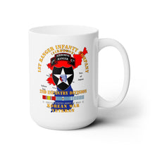 Load image into Gallery viewer, White Mug 15oz -  Army - 1st Ranger Inf Company - 2nd ID w Map w KOREA SVC X 300
