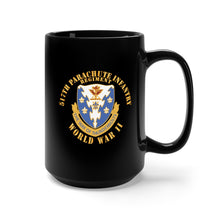 Load image into Gallery viewer, Black Mug 15oz - Army  - 517th Parachute Infantry Regiment - WWII w DUI X 300
