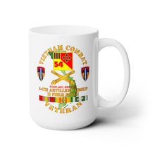 Load image into Gallery viewer, White Ceramic Mug 15oz - Army - Vietnam Combat Vet - 54th Artillery Group - II Field Force w VN SVC X 300
