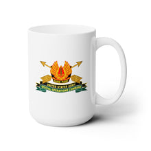 Load image into Gallery viewer, White Ceramic Mug 15oz - Army - US Army Special Operations Command - DUI Old w Br - Ribbon X 300
