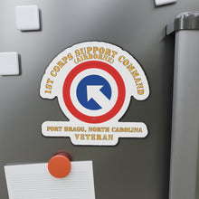 Load image into Gallery viewer, Die-Cut Magnets - Army - 1st Corps Support Command (COSCOM)  - FBNC - Veteran X 300

