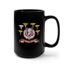 Load image into Gallery viewer, Black Mug 15oz - Army - 1st Medical Brigade - DUI  - Br - Ribbon X 300
