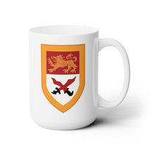 Load image into Gallery viewer, White Ceramic Mug 15oz - Army - 15th Cavalry Regiment - SSI  wo Txt
