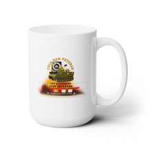 Load image into Gallery viewer, White Ceramic Mug 15oz - Army - Cold War Vet - 1st Bn 41st Infantry - M113 APC  w COLD SVC
