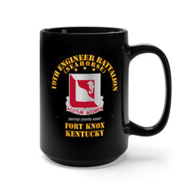 Load image into Gallery viewer, Black Mug 15oz - Army - 19th Engineer Battalion - Ft Knox KY
