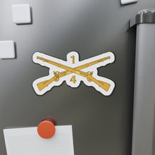 Load image into Gallery viewer, Die-Cut Magnets -SSI -Army - 4th Battalion, 1st Infantry Regiment Branch - wo Txt X 300
