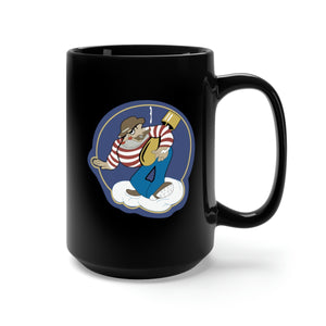 Black Mug 15oz - AAC - 869th Bomb Squadron, 497th Bomb Group wo Txt X 300