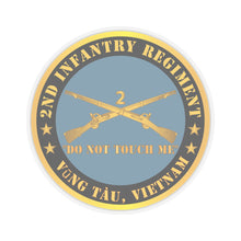 Load image into Gallery viewer, Kiss - Cut Stickers - Army - 2nd  Infantry Regiment Branch - Do Not Touch Me -  Vung Tàu, Vietnam X 300
