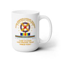 Load image into Gallery viewer, White Ceramic Mug 15oz - Army - 303rd ACR - Camp Stanley, Leon Springs TX  w SVC WWI X 300
