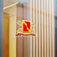 Load image into Gallery viewer, Kiss-Cut Vinyl Decals - Army - 27th Field Artillery w Br - Ribbon
