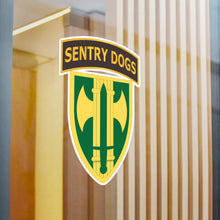Load image into Gallery viewer, Kiss-Cut Vinyl Decals - Army - 18th MP Brigade - Sentry Dogs Tab wo Txt
