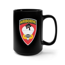 Load image into Gallery viewer, Black Mug 15oz - Army - 555th Parachute Infantry Battalion wo Txt X 300
