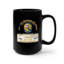 Load image into Gallery viewer, Black Coffee Mug 15oz - Navy - VFA - 192 - Golden Dragons - FA 18E Super Hornet NAS Lemore X 300
