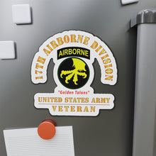 Load image into Gallery viewer, Die-Cut Magnets - Army - SSI - 17th Airborne Division - Golden Talons - US Army Veteran X 300
