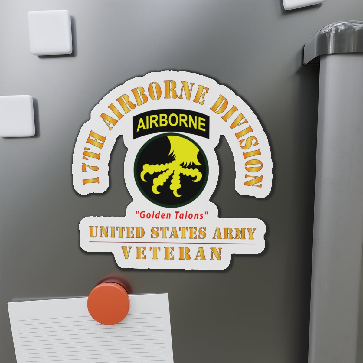 Die-Cut Magnets - Army - SSI - 17th Airborne Division - Golden Talons ...