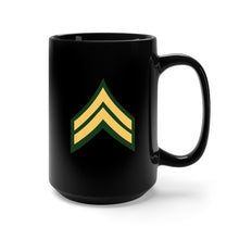 Load image into Gallery viewer, Black Mug 15oz - Army - Corporal E-4 (CPL)

