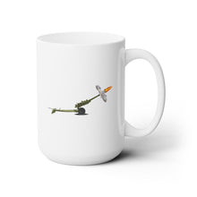 Load image into Gallery viewer, White Ceramic Mug 15oz - Army - M119 howitzer - Firing
