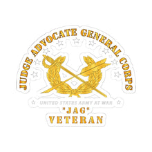 Load image into Gallery viewer, Kiss-Cut Stickers - Army - JAG Branch Veteran

