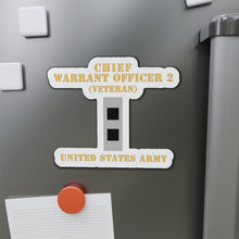 Load image into Gallery viewer, Die-Cut Magnets -SSI - Army - Chief Warrant Officer 2 - CW02 - Flat - Veteran X 300
