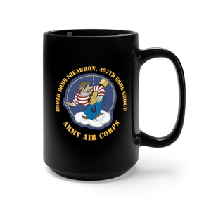 Black Mug 15oz - AAC - 869th Bomb Squadron, 497th Bomb Group X 300