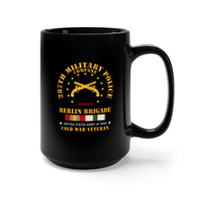 Load image into Gallery viewer, Black Mug 15oz - Army - 287th Military Police Company - Berlin Bde w COLD SVC
