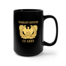 Load image into Gallery viewer, Black Mug 15oz - Army - Emblem - Warrant Officer Insignia
