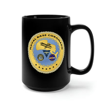 Load image into Gallery viewer, Black Mug 15oz -  Army - Navy - Naval Base Coronado
