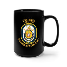 Load image into Gallery viewer, Black Mug 15oz - Navy - USS Ross (DDG-71) X 300
