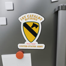 Load image into Gallery viewer, Die-Cut Magnets - Army - SSI - 1st Cavalry Division - First Team - US Army X 300
