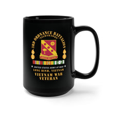 Load image into Gallery viewer, Black Mug 15oz - 3rd Ordnance Battalion (Ammo) - DUI - Long Binh, Vietnam Vet w VN SVC X 300
