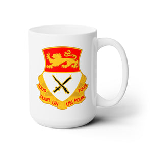 White Ceramic Mug 15oz - Army  - 15th Cavalry Regiment wo Txt