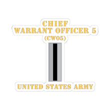 Load image into Gallery viewer, Kiss-Cut Stickers - Army - Chief Warrant Officer 5 - CW05 - Flat - X 300
